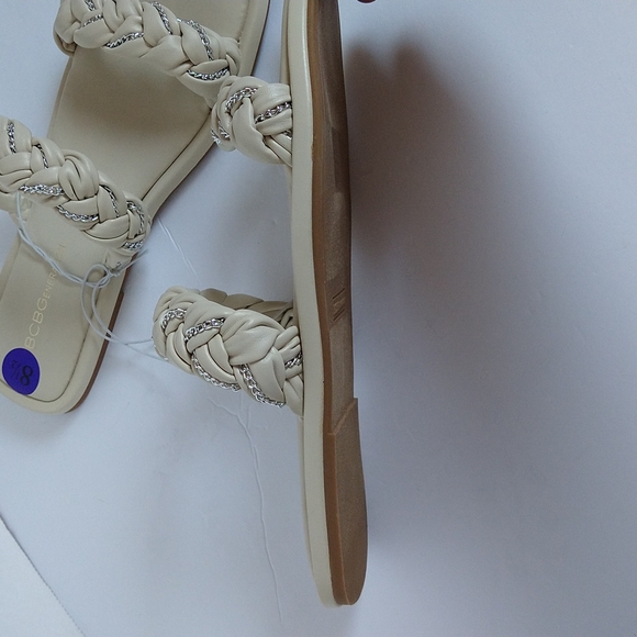 BCBGeneration Tanya slip on braided flats sandals size 8.5 - Picture 14 of 15